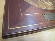 Load image into Gallery viewer, COURAGE PATRIE MORALITE F BARBEDIENNE Antique French Gymnastics Bronze Plaque A PHEE DUBOIS D'ARRES H CHAPU L'UNION DES SOCIETES DE GYMNASTIQUE DE FRANCE a son Membre d'honneur M. LE SENATEUR RENE BESNARD