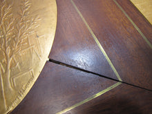 Load image into Gallery viewer, COURAGE PATRIE MORALITE F BARBEDIENNE Antique French Gymnastics Bronze Plaque A PHEE DUBOIS D'ARRES H CHAPU L'UNION DES SOCIETES DE GYMNASTIQUE DE FRANCE a son Membre d'honneur M. LE SENATEUR RENE BESNARD