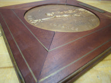 Load image into Gallery viewer, COURAGE PATRIE MORALITE F BARBEDIENNE Antique French Gymnastics Bronze Plaque A PHEE DUBOIS D'ARRES H CHAPU L'UNION DES SOCIETES DE GYMNASTIQUE DE FRANCE a son Membre d'honneur M. LE SENATEUR RENE BESNARD