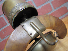 Load image into Gallery viewer, Antique Antlers Horns Folk Art Smoking Set Ashtray Matchbox Holder Cigar Cigarette Cup Holder