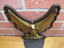 Load image into Gallery viewer, SPREAD WINGED EAGLE Old Large Cast Iron Brass Bronze Doorstop Bookend Decorative Art Statue