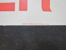 Load image into Gallery viewer, TO SHELTER ARROW Old Double Sided Sign NAVY NPS 4ND PHILA PA Safety Advertising Cold War Atomic Era Ad