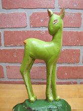 Load image into Gallery viewer, c1930 TAYLOR COOK DEER FAWN Old Cast Iron Doorstop Decorative Art Statue
