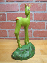 Load image into Gallery viewer, c1930 TAYLOR COOK DEER FAWN Old Cast Iron Doorstop Decorative Art Statue