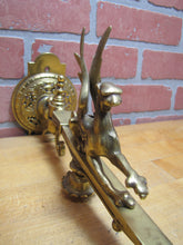 Load image into Gallery viewer, GRIFFIN WINGED BEAST Antique Brass Sconce Light Converted Gas Lamp Fixture