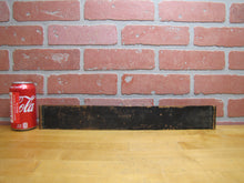 Load image into Gallery viewer, FUNERAL COACH Antique Brass Plaque Sign Hearse Funeral Home Ad Embossed Plaque