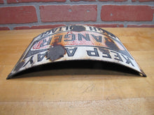 Load image into Gallery viewer, KEEP AWAY DANGER HIGH VOLTAGE Old Porcelain Bowed Curved Safety Advertising Sign