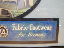 Load image into Gallery viewer, KEDS SNEAKERS FABRIC FOOTWEAR Old Store Display Advertising Sign UNITED STATES RUBBER Co