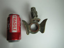 Load image into Gallery viewer, Art Deco Winged Hood Emblem Radiator Cap Flip Top Owl Topper Boyce Moto-Meter Chevrolet Auto Truck Hot Rod Rat Rod