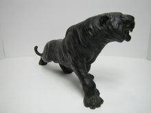 Load image into Gallery viewer, Roaring Tiger Old Decorative Arts Statue Figural Big Cat on the Prowl