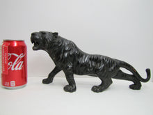 Load image into Gallery viewer, Roaring Tiger Old Decorative Arts Statue Figural Big Cat on the Prowl