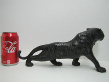 Load image into Gallery viewer, Roaring Tiger Old Decorative Arts Statue Figural Big Cat on the Prowl