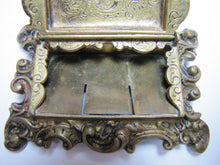 Load image into Gallery viewer, Antique 19c Bronze Hippocampus Mystical Beast Winged Cherub Tophat Ornate Decorative Arts Trinket Box