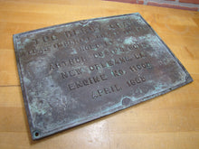 Load image into Gallery viewer, TUG HENRY GRAY ATLAS IMPERIAL DIESEL ENGINES SOLD BY ARTHUR DUVIC'S SONS NEW ORLEANS LA ENGINE NO 11005 1935 Old Bronze Builders Dealers Boat Plaque Sign Plate
