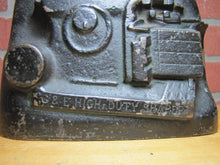 Load image into Gallery viewer, G&E GOULD EBERHARDT HIGH DUTY SHAPER Old Cast Iron Promo Advertising Doorstop Figural Machine Equipment Promotional Ad