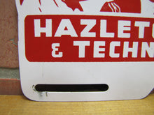 Load image into Gallery viewer, HAZLETON WELDING & TECHNICAL INSTITUTE License Plate Topper Gas Oil Auto Ad Sign