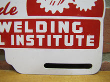 Load image into Gallery viewer, HAZLETON WELDING & TECHNICAL INSTITUTE License Plate Topper Gas Oil Auto Ad Sign