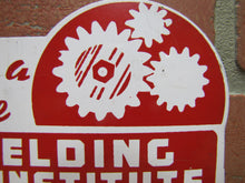 Load image into Gallery viewer, HAZLETON WELDING & TECHNICAL INSTITUTE License Plate Topper Gas Oil Auto Ad Sign