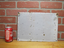 Load image into Gallery viewer, EXIT Old Porcelain Sign READY MADE CO NY Gas Station Repair Shop Industrial Subway RR Ad