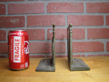 Load image into Gallery viewer, EGYPTIAN REVIVAL MUMMY TOMB SPHYNX MAN CAMELBACK PYRAMID Antique JUDD Bookends