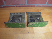 Load image into Gallery viewer, EGYPTIAN REVIVAL MUMMY TOMB SPHYNX MAN CAMELBACK PYRAMID Antique JUDD Bookends