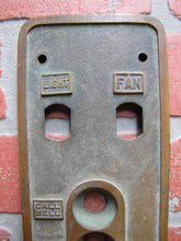 Load image into Gallery viewer, SPEIDEL READING PA Antique Elevator Control Panel Brass Bronze Architectural Hardware Element Ornate