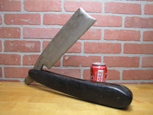Load image into Gallery viewer, BARBER SHOP STRAIGHT RAZOR Large Wooden Trade Sign Storefront Advertising Display