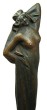 Load image into Gallery viewer, 1910 J KRATINA Nude Bronze Letter Opener Pager Turner FREEMASON Lodge 271 F.A.M.