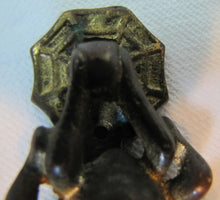 Load image into Gallery viewer, SPIDER CATCHING FLY WEB Antique Bronze Figural Interior Hardware Door Knocker
