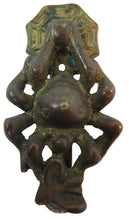 Load image into Gallery viewer, SPIDER CATCHING FLY WEB Antique Bronze Figural Interior Hardware Door Knocker