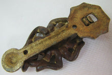 Load image into Gallery viewer, SPIDER CATCHING FLY WEB Antique Bronze Figural Interior Hardware Door Knocker