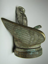 Load image into Gallery viewer, Art Deco Winged Hood Emblem Radiator Cap Flip Top Owl Topper Boyce Moto-Meter Chevrolet Auto Truck Hot Rod Rat Rod