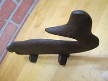 Load image into Gallery viewer, WHALE Old Cast Iron Doorstop Folk Art Decorative Statue Nautical Sea Sign Ad