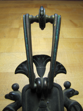 Load image into Gallery viewer, EGYPTIAN REVIVAL COBRAS PALMS Door Knocker Old Interior Architectural Hardware