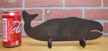 Load image into Gallery viewer, WHALE Old Cast Iron Doorstop Folk Art Decorative Statue Nautical Sea Sign Ad