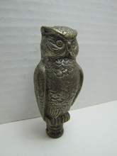 Load image into Gallery viewer, OWL FINIAL ANTIQUE BRONZE NICKEL PLATED Ornate Decorative Arts Hardware Element