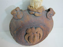 Load image into Gallery viewer, Folk Art Face Jug Canteen Decorative Arts Pottery Unusual Artwork

