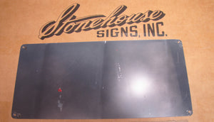 TO THE ESCAPE SHAFT Original Sign SST Stonehouse Mine Mining NOS Tin Right Arrow
