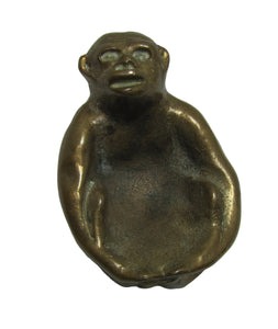 Monkey Gorilla Ape Tray Solid Bronze Brass Card Tip Ring Coin Trinket Art Statue
