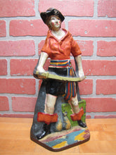 Load image into Gallery viewer, PIRATE GIRL Antique Cast Iron Doorstop Decorative Art Statue Sword Detailed
