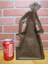 Load image into Gallery viewer, PIRATE GIRL Antique Cast Iron Doorstop Decorative Art Statue Sword Detailed
