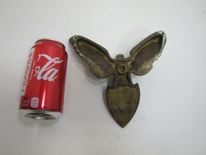 Spread Winged Eagle Shield Antique Brass Decorative Arts Hardware Element