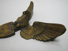 Load image into Gallery viewer, Spread Winged Eagle Shield Antique Brass Decorative Arts Hardware Element
