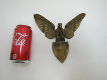 Load image into Gallery viewer, Spread Winged Eagle Shield Antique Brass Decorative Arts Hardware Element
