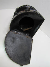Load image into Gallery viewer, R W PROCTER 32 OLD SLIP NY Pat 1876 Ship Boat Lantern Lamp Blue Ribbed Glass
