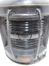 Load image into Gallery viewer, R W PROCTER 32 OLD SLIP NY Pat 1876 Ship Boat Lantern Lamp Blue Ribbed Glass

