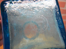 Load image into Gallery viewer, BATH SALT Manganese Blue Decorative Arts Bottle Jar Glows UV365 Uranium Glow
