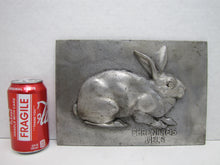 Load image into Gallery viewer, EHRENPREIS WELS German Rabbit Hare Bunny Metal Plaque Sign Award High Relief
