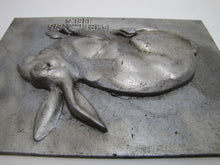 Load image into Gallery viewer, EHRENPREIS WELS German Rabbit Hare Bunny Metal Plaque Sign Award High Relief
