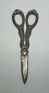 TIFFANY OLYMPIAN GRAPE SHEARS Antique Sterling Silver Ornate Ribbon Pull